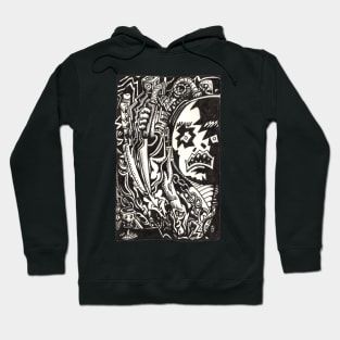 Wickedest Man (unpremeditated drawing of Aleister Crowley) Hoodie